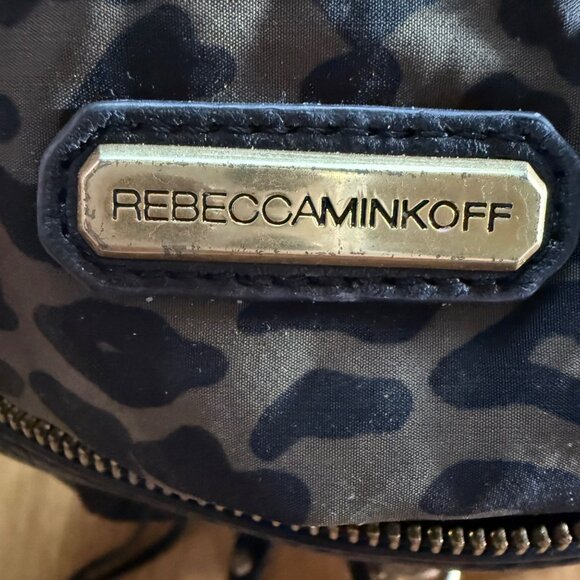 Rebecca Minkoff Mini MAC Purse Black Pebbled Leather Tassel Stud and Chain - Picture 2 of 16